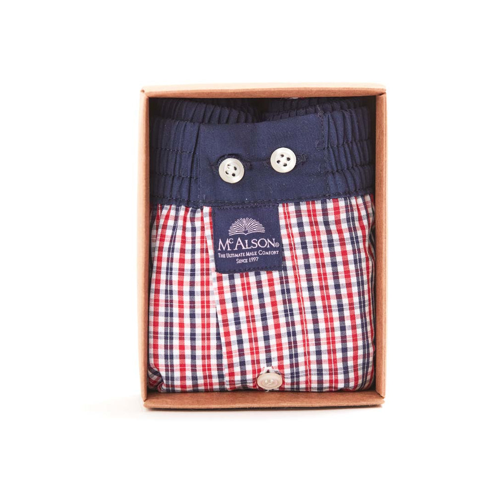 M4983 - Checkered navy and red