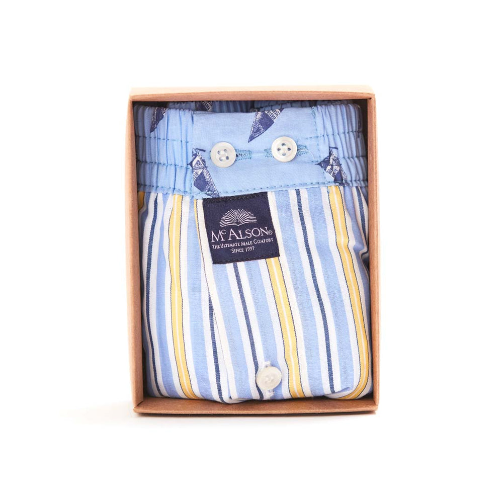 M4390 - Striped blue & yellow