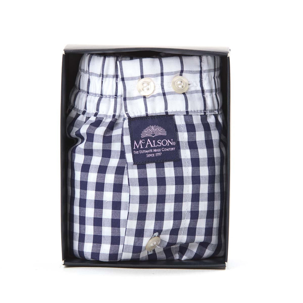 KM0225 - Checkered navy blue