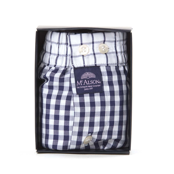 KM0225 - Checkered navy blue