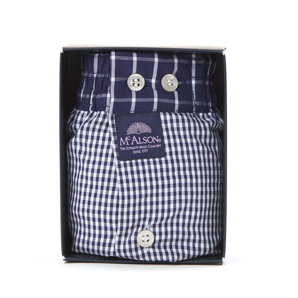 KM0221 - Gingham navy blue