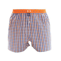 M4513B - Checkered navy & orange