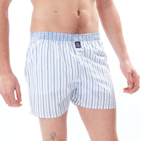 M4590 - Striped white & blue