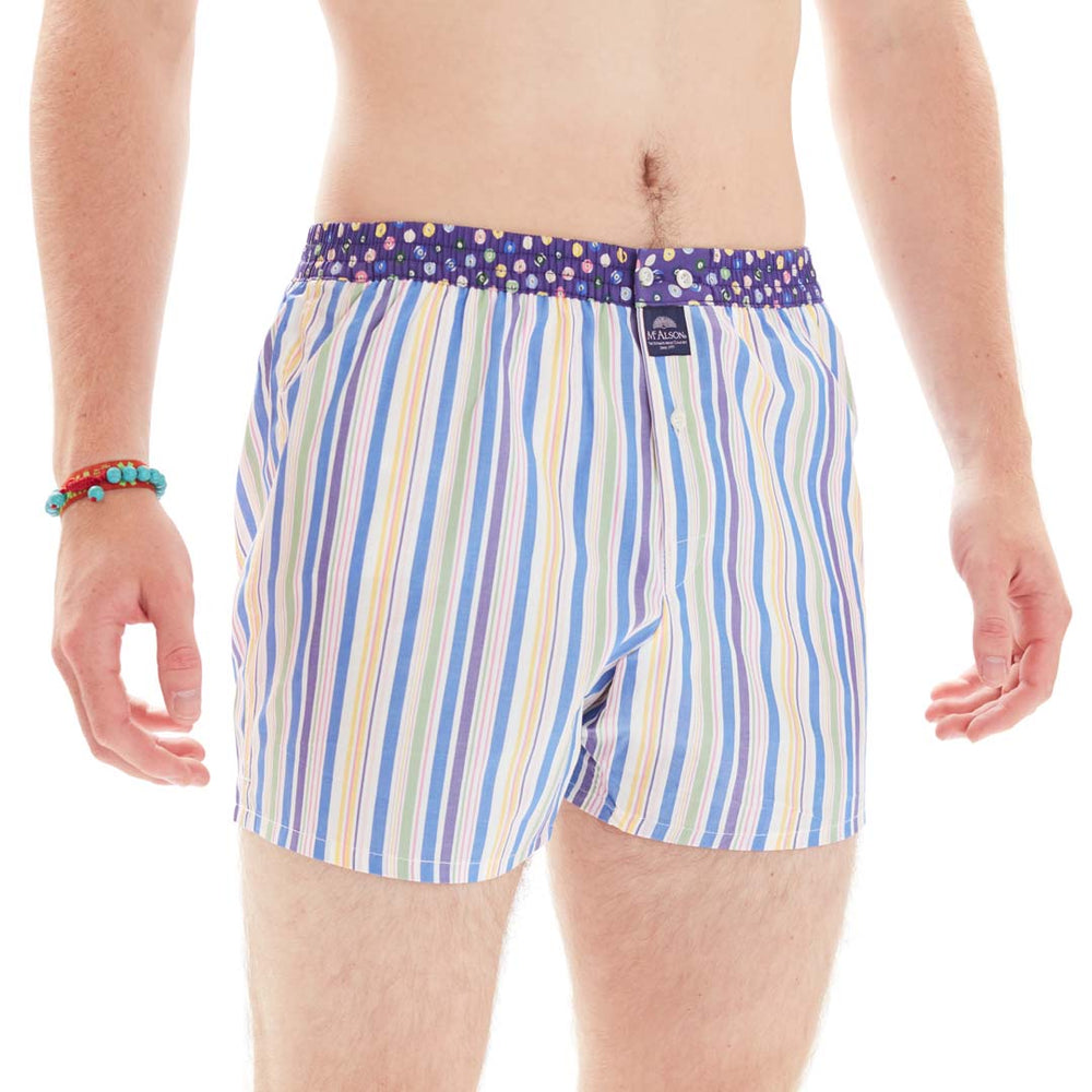 M4859 - Striped multicolor purple