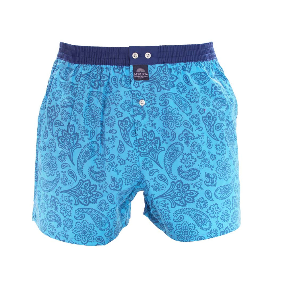 M4971 - Motif cachemire bleu