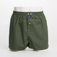 unicolor green boxer short