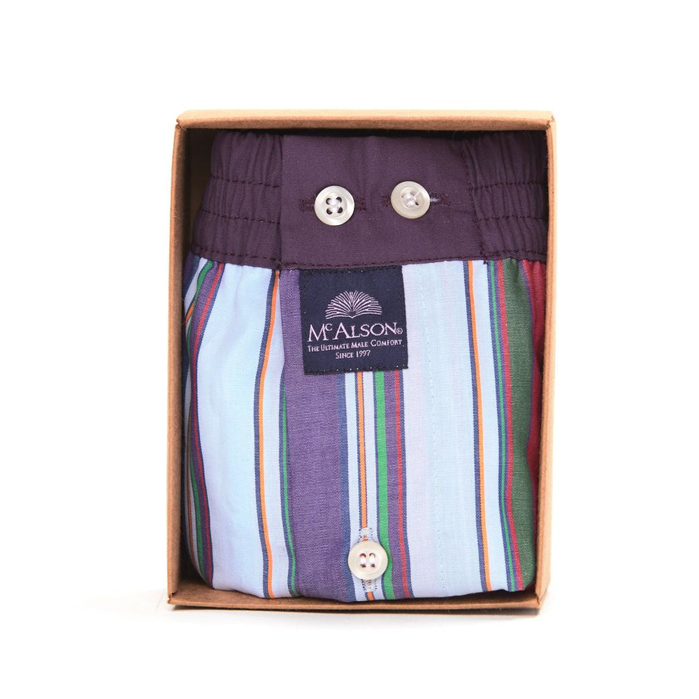 M3037 - Striped light blue & purple