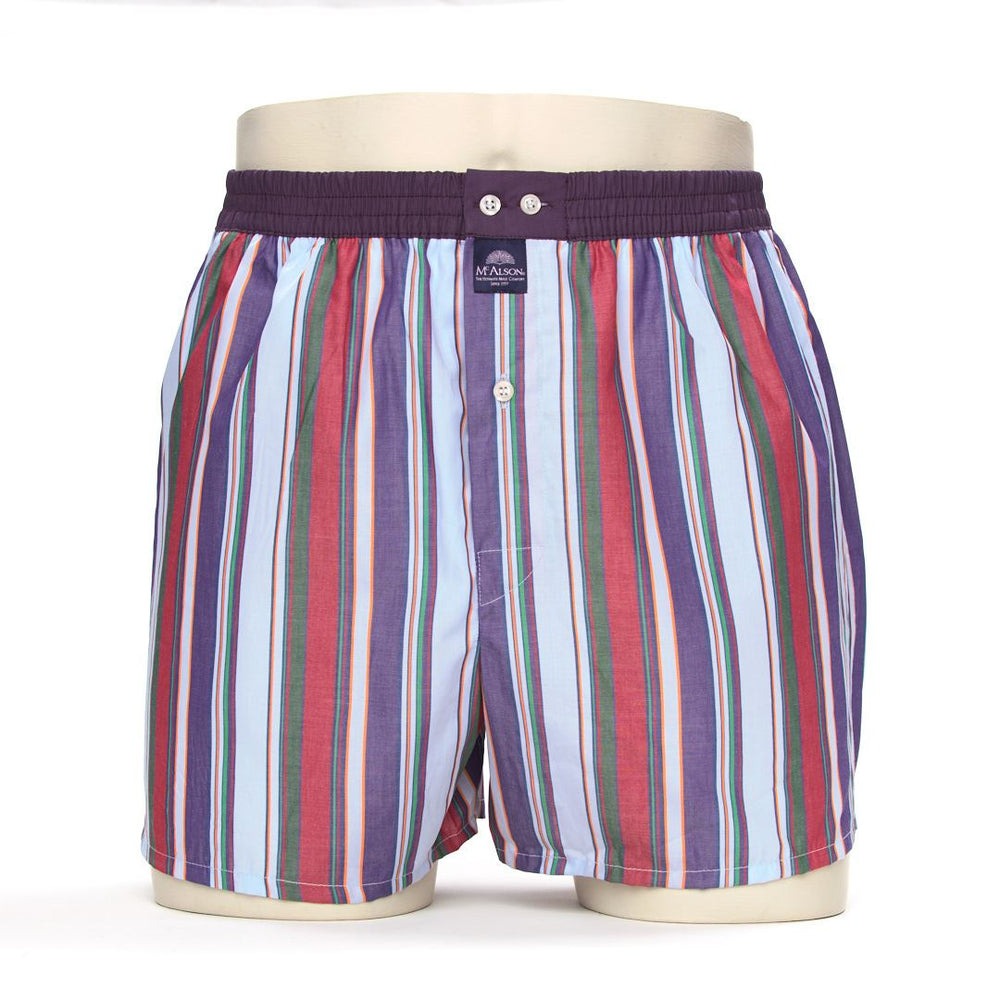 M3037 - Striped light blue & purple