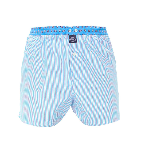 M4103 - Striped bright blue