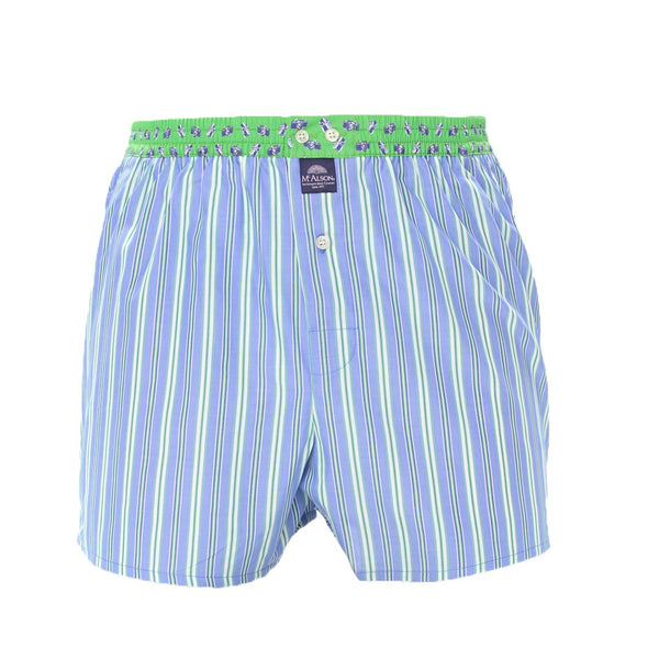 M4121 - Striped blue & green