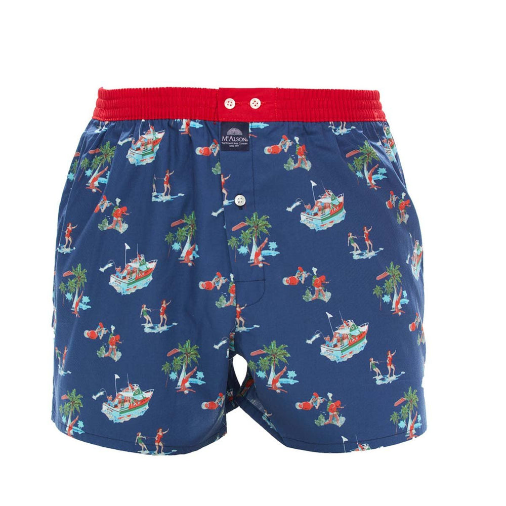 M4347 - Boats navy blue