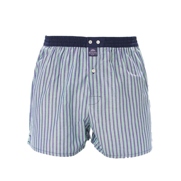 M4408 - Striped green & navy