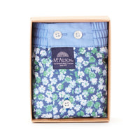 M4563 - Flowers blu & verde