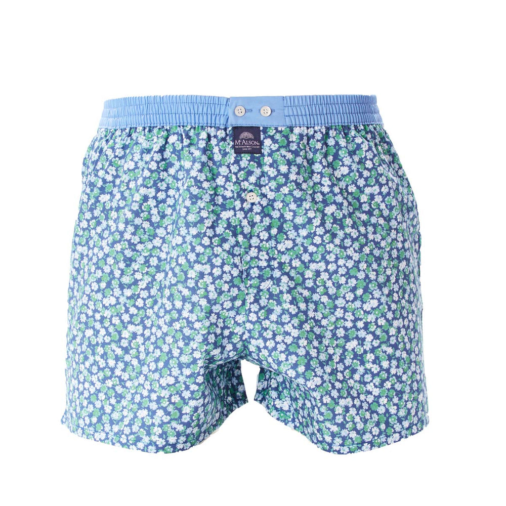 M4563 - Flowers blu & verde