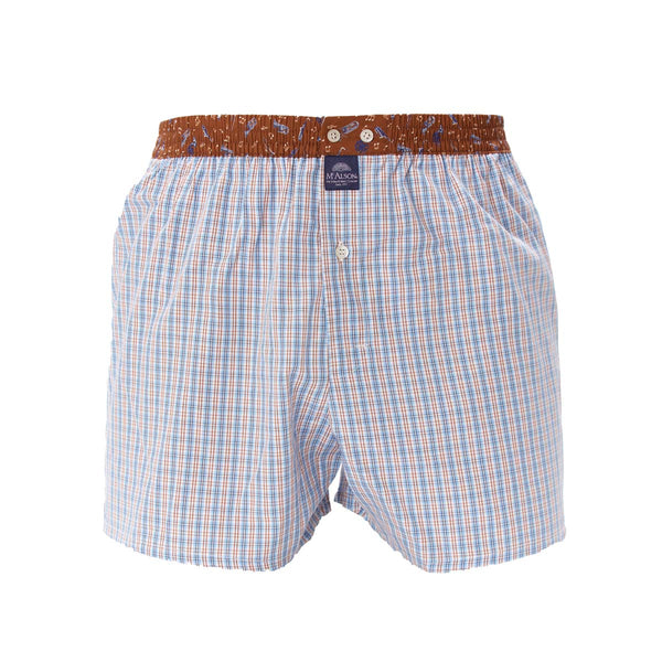 M4648 - Checkered blue & brown