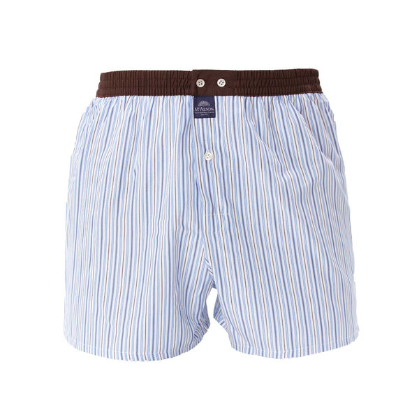 M4649 - Striped blue & brown