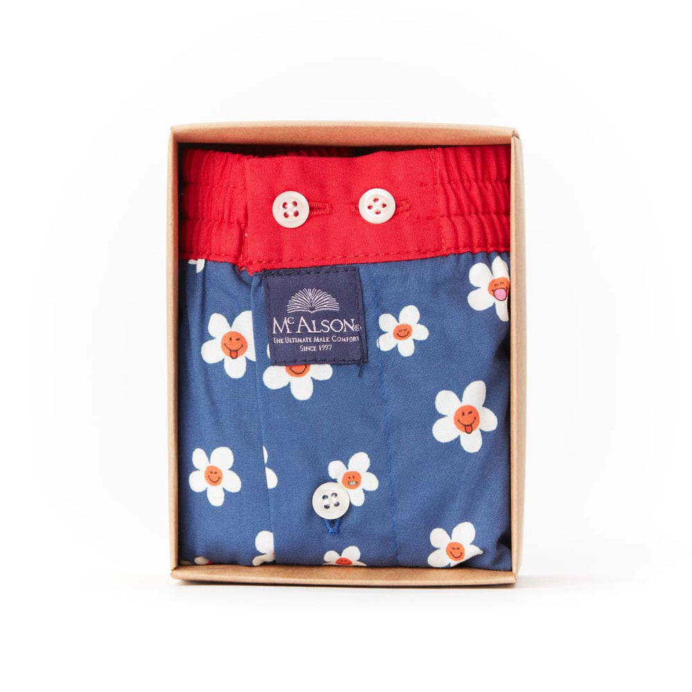 M4784 - Daisy smiley navy